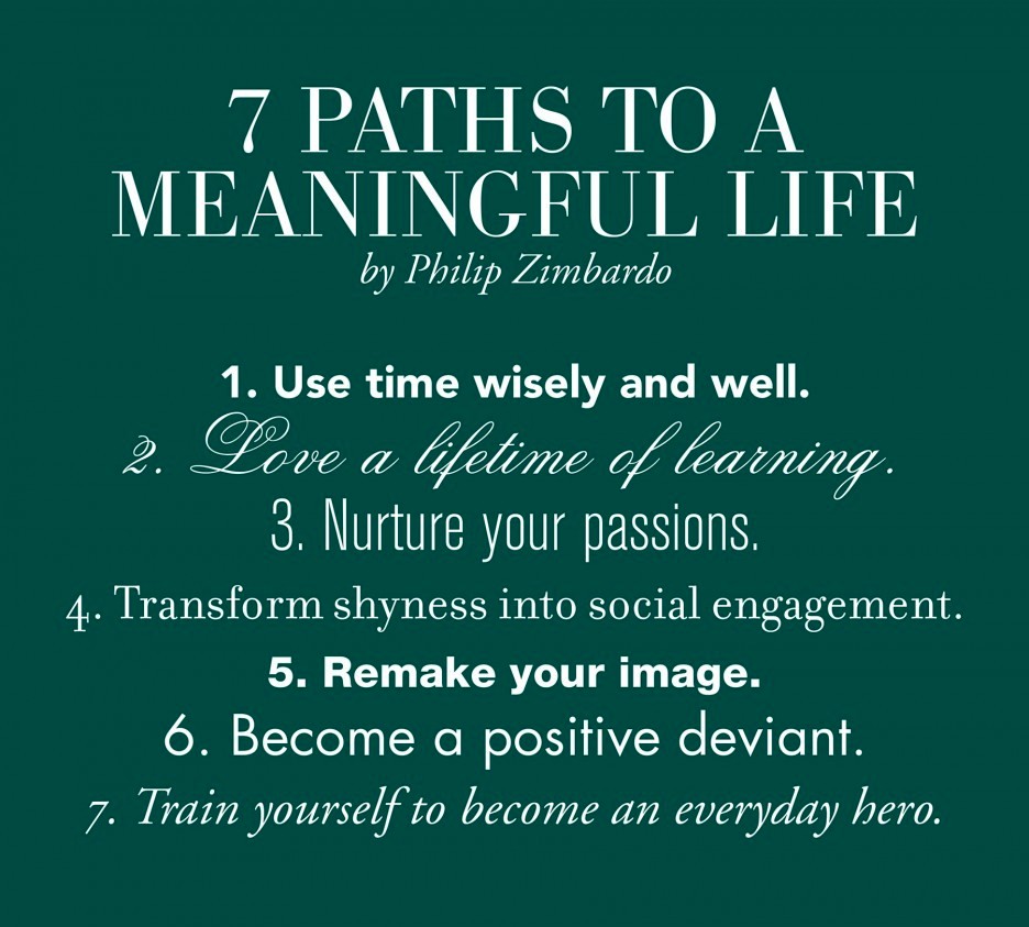 seven paths to a meaningful life quote in